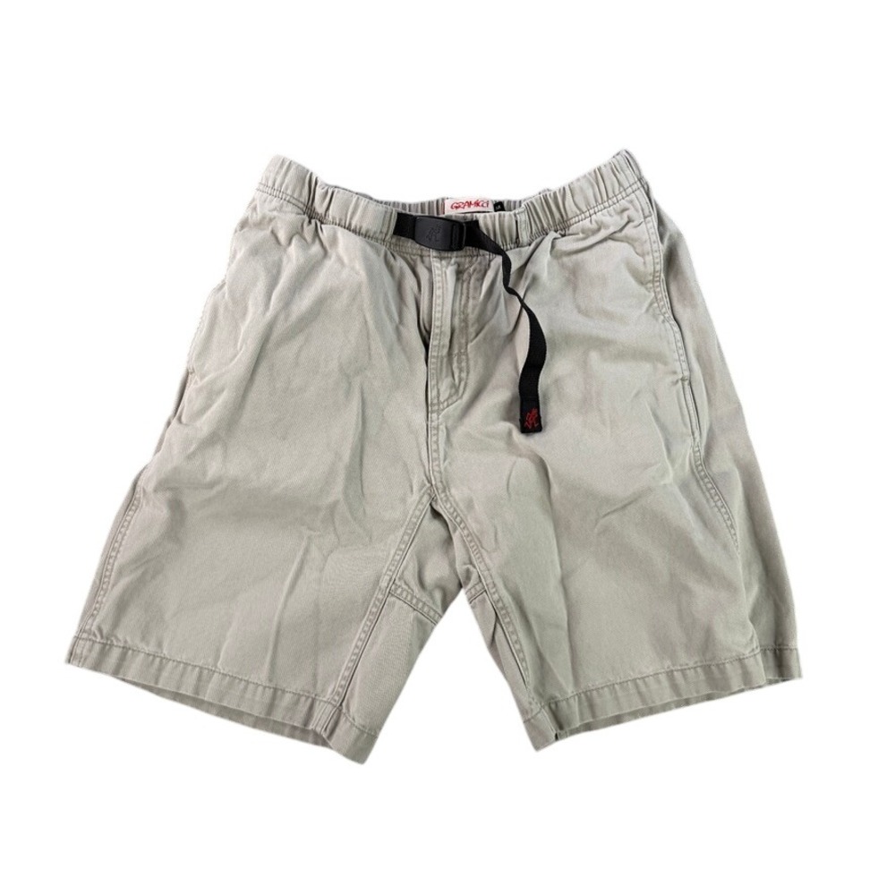 Gramicci G-Shorts Mens Medium Khaki Organic Cotton Belted Climbing Hiking Shorts